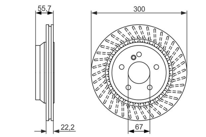 Гальмівний диск 0986479655 - зображення 2