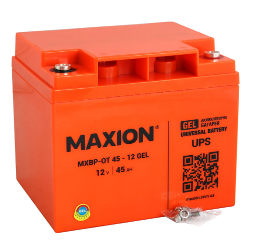 акб  12V 45A (197x165x170) SLA промышленный MAXION орнаж