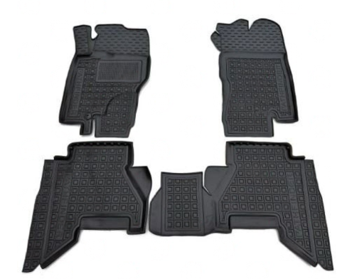 коврики салона Nissan Pathfinder III (R51) 2005-2009  борт 2,5см, с перемычкой