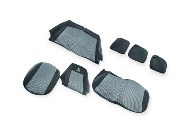 чехлы салона ГАЗ Газель (1+2) Max черные  ткань