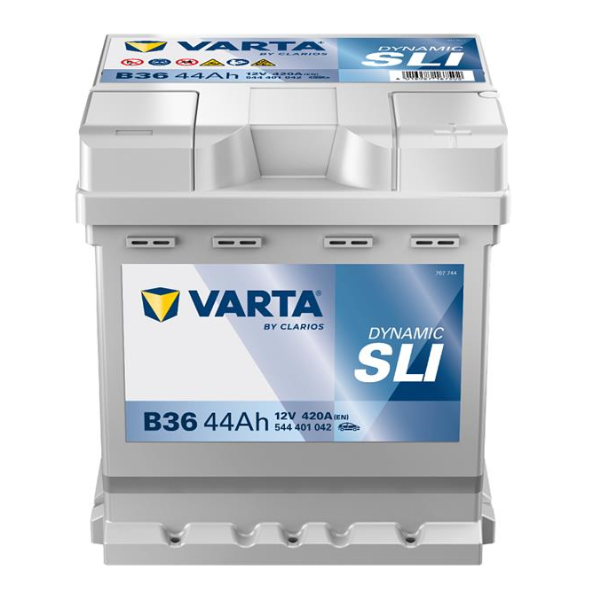 Аккумулятор VARTA BLUE DYNAMIC 44Ah, EN 440, правый "+" 175x175x190 (ДхШхВ) | 6СТ-44 АзЕ (B36)