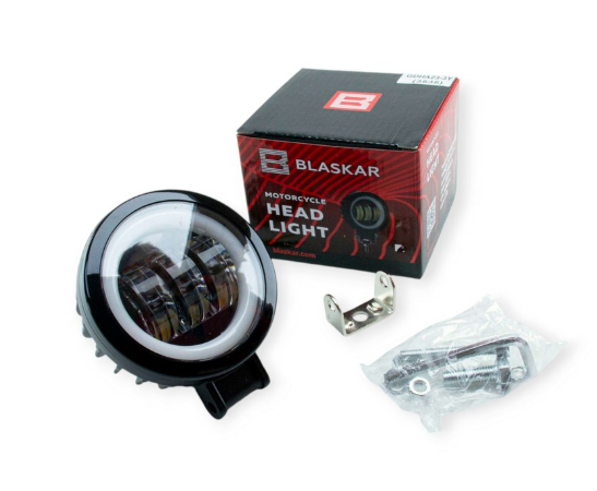 фара дополнительная LED  круглая  90х45 (Дм/Ш) 60W 5000K CREE дальний+ДХО