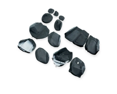 чехлы салона Renault Megane III унив. 2008->  раздельный  "ткань" черные