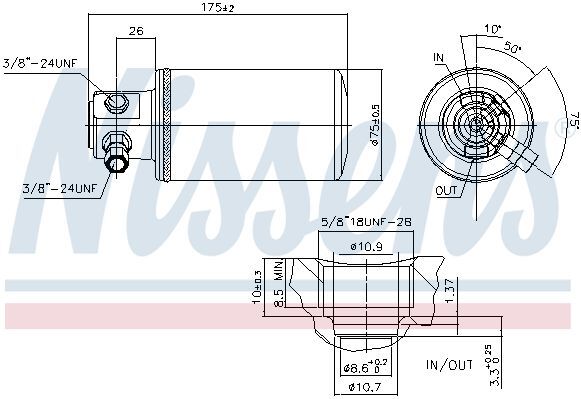 Осушувач DODGE SPRINTER(03-)2500(+)[OE 2D0.820.191]