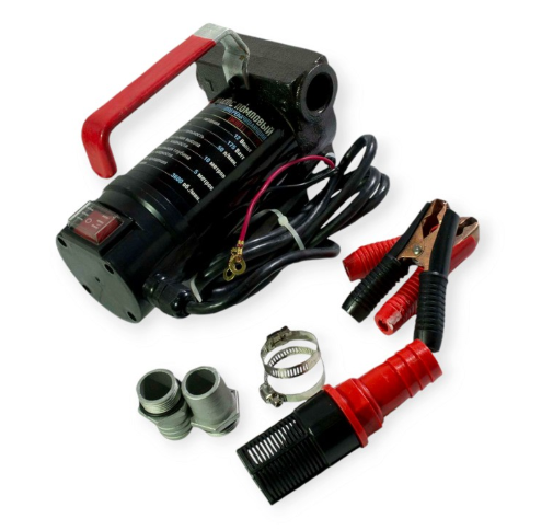 насос для перекачки топлива помповый  12В/50л/мин/175Вт/штуцер 25мм Dk