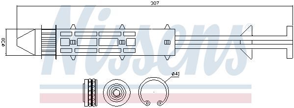 Осушувач SEAT ALHAMBRA(00-)1.8 T(+)[OE 1151378]