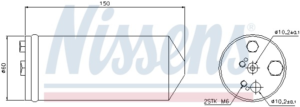 Осушувач NS KING CAB D22(98-)2.5 TD(+)[OE 92131-0V510]