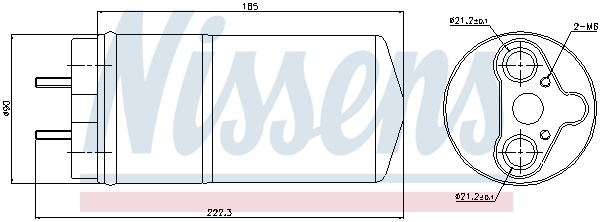 Осушувач NS PRIMASTAR(02-)1.9 dCi(+)[OE 91166604]