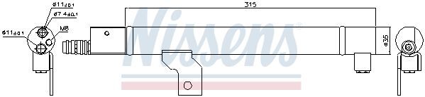 Осушувач VOLVO S60(00-)2.0 T(+)[OE 30780200]