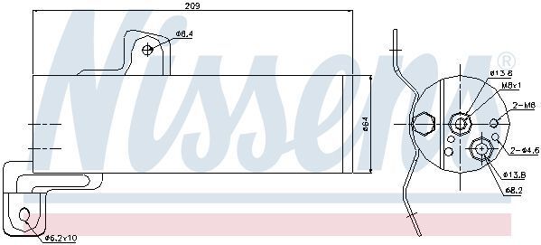 Осушувач MB CL W 216(05-)CL 500(+)[OE 2218300283]