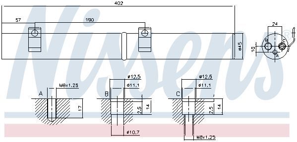 Осушувач MERCEDES R-CLASS W 251 (05-) R 320  
