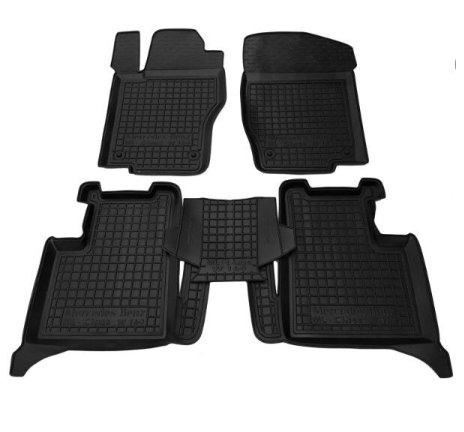 коврики салона Mercedes W164/166 2005->  борт 2,5см, с перемычкой