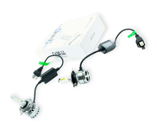 лампа LED H4 12V-24V T21 6000K  радиатор+вентилятор+обманка