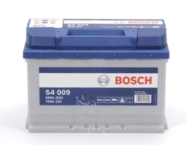Аккумулятор Bosch S4 Silver 74Ah, EN 680 левый "+" 278х175х190 (ДхШхВ)