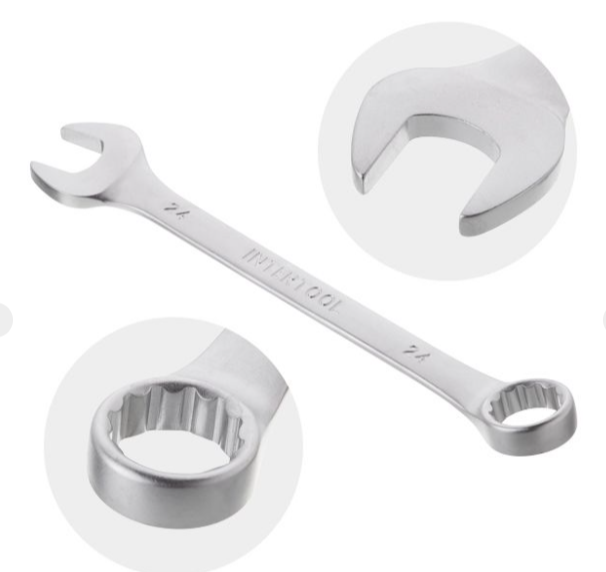 набор ключей рожково-накидных  6-24 мм 14 шт (планшет) HT-1252 - зображення 2