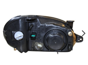 фара Lanos  (электро-кор.) черный корпус левая 96304610 - зображення 2