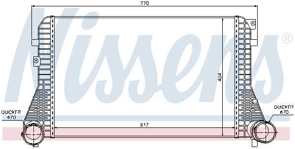 Интеркулер VW CC(11-)1.8 TSI(+)[OE 3C0.145.805 F]