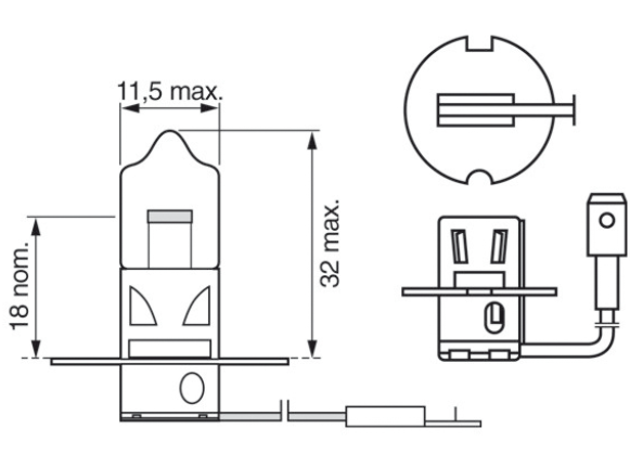 лампа H3 12V 55 W  BOSCH Pure Light (коробка) 1987302031 - зображення 2
