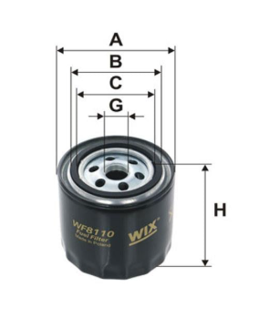 фильтр топливный Mazda 323 1.6TD/1.7D/2.0D (86-98) (WIX)