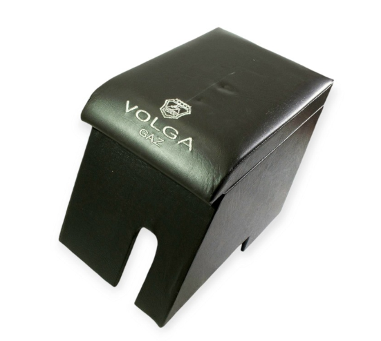 подлокотник ГАЗ Волга 2410  черный  с вышивкой (кожзам)