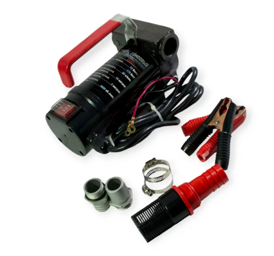 насос для перекачки топлива помповый  24В/50л/мин/175Вт/штуцер 25мм Dk