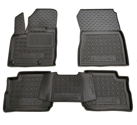 коврики салона Nissan Qashqai e-Power 2022-> борт 2,5см, с перемычкой