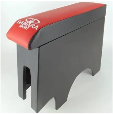 подлокотник ВАЗ 2108-09  красный  с вышивкой maxi (кожзам)