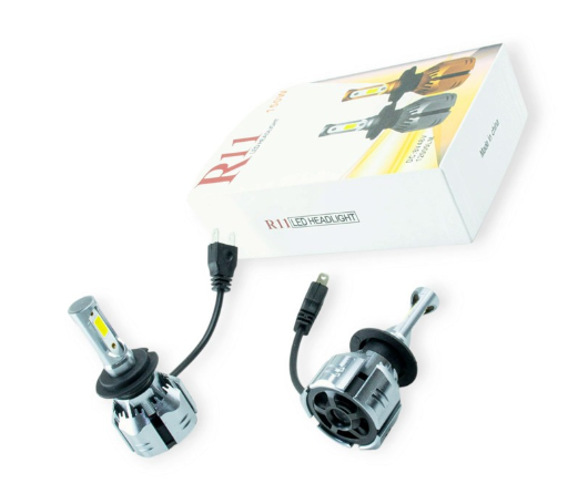 лампа LED H7 12V-24V T11 6500K 48W радиатор с вентилятором