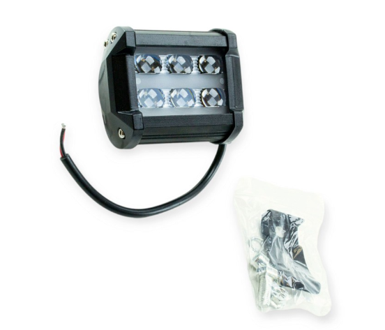 фара дополнительная LED  прямоуг.  95х80х65 (Д/В/Ш) 18W дальний