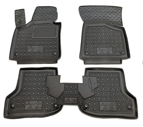 коврики салона Audi A3 2003-2012  борт 2,5см, с перемычкой