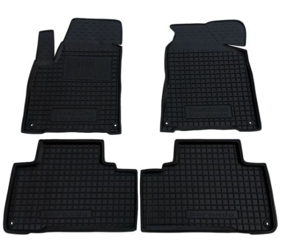 коврики салона Ssang Yong Korando 1983-> борт 2,5см, с перемычкой