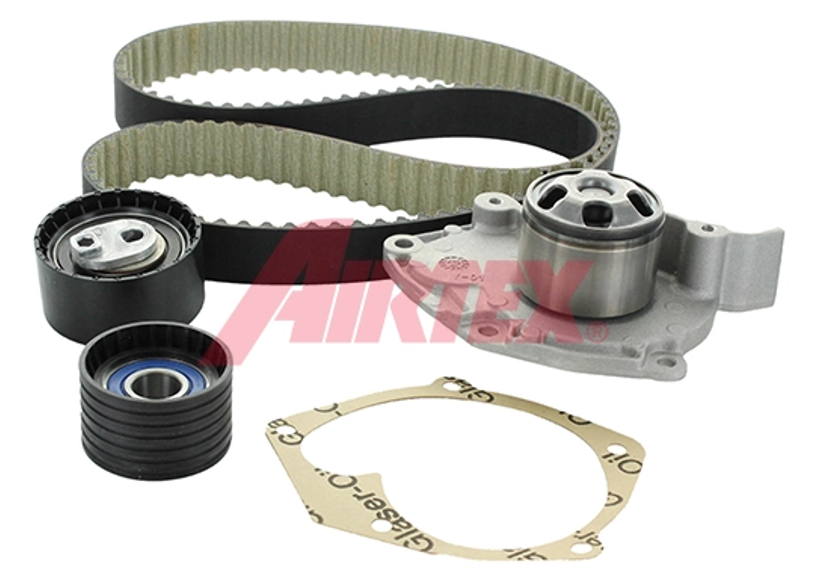 ремкомплект ГРМ (ремень+ролики+помпа) Renault Megane, Clio III, Scenic, Laguna 2,0i 01->  (AIRTEX)