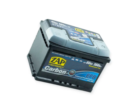 Аккумулятор ZAP  60Ач 560А Carbon EFB (Start-stop) (LB2) (0) Евро правый + (h=175)