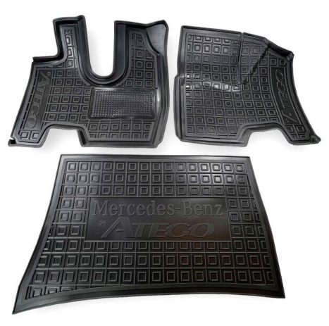 коврики салона Mercedes Atego II 1998-2005 борт 2,5см, с перемычкой