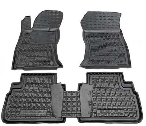коврики салона Subaru Forester V 2019-> борт 2,5см, с перемычкой