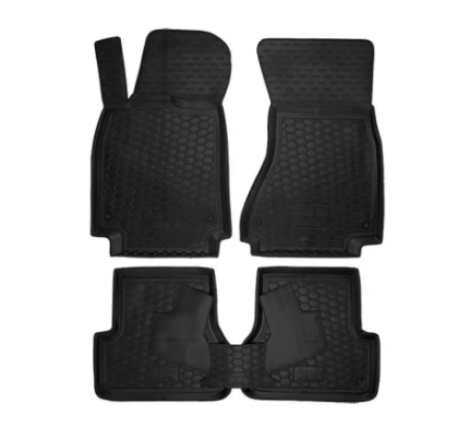 коврики салона Audi A6 (C7) 2011-2018  борт 2,5см, с перемычкой