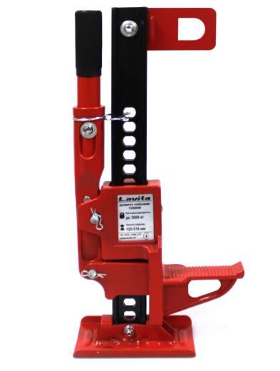 домкрат рельсовой  3Т  125- 510мм  (коробка) Lavita