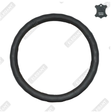 чехол руля  XL  кожа  (41 - 43 см)  черный Elegant  гладкий 105 633 - зображення 3