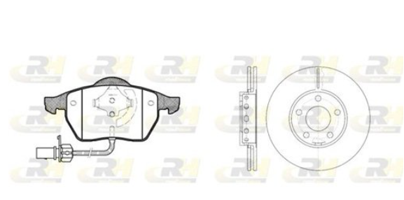 Гальмівний комплект (Диски RH 6328.10 + Колодки RH 2390.22)