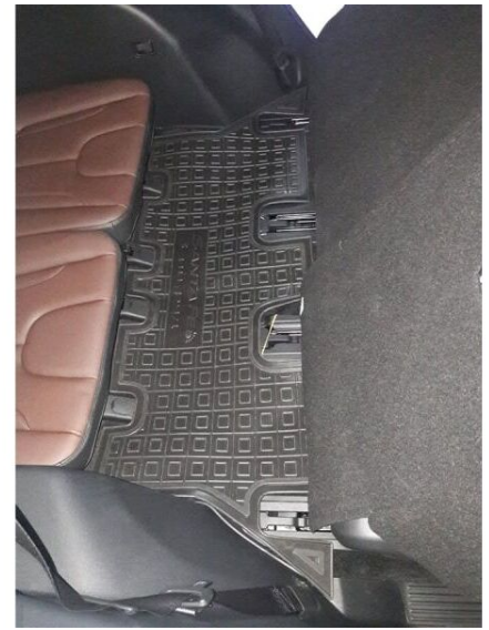 коврики салона Hyundai Santa Fe 2018-2021 (3-й ряд)  борт 2,5см, с перемычкой