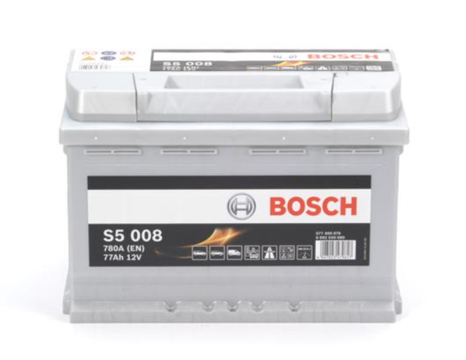 Аккумулятор Bosch S5 Silver Plus 77Ah, EN780 правый "+" 278x175x190 (ДхШхВ)