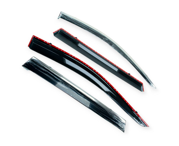 ветровик JEEP Cherokee (KL) 2013-2018  (скотч) TopVisor  c хром молдингом