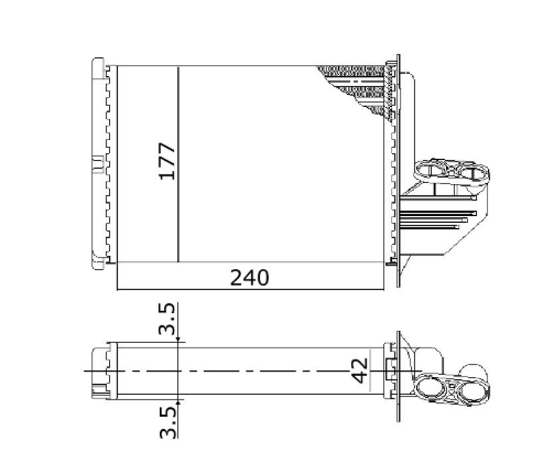 Радіатор опалення BMW 3 SERIES E36 (1991) 316I 1.6
