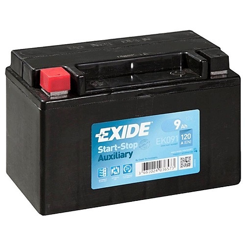 Аккумулятор EXIDE AGM-9Ah | EN 120 | 150x90x105 (ДхШхВ)