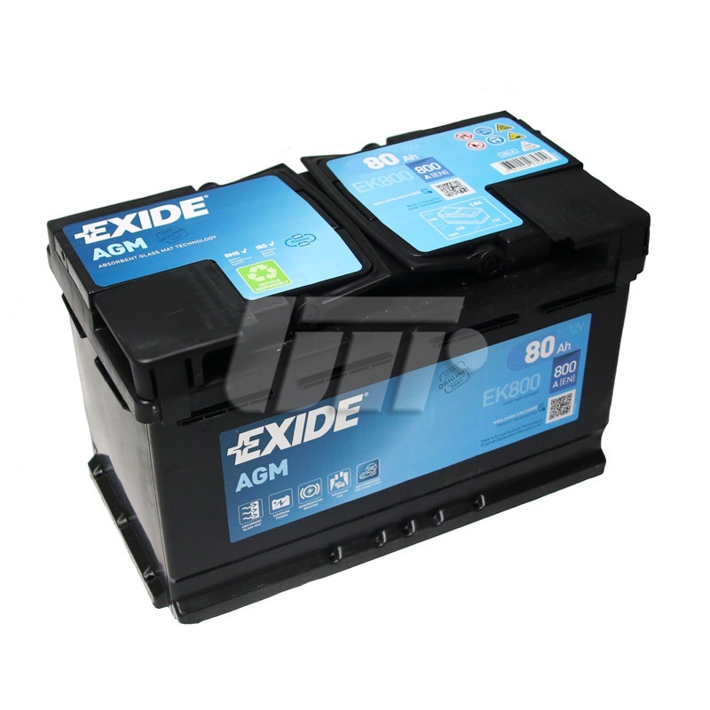 Аккумулятор EXIDE AGM-80Ah| EN 800 | 315x175x190 (ДхШхВ)