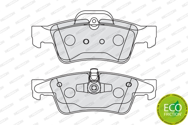 Гальмівні колодки дискові FDB1831 - зображення 2