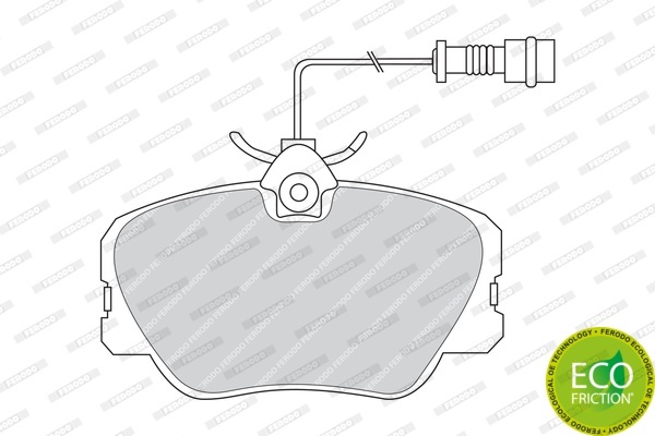 Гальмівні колодки дискові FDB415 - зображення 2