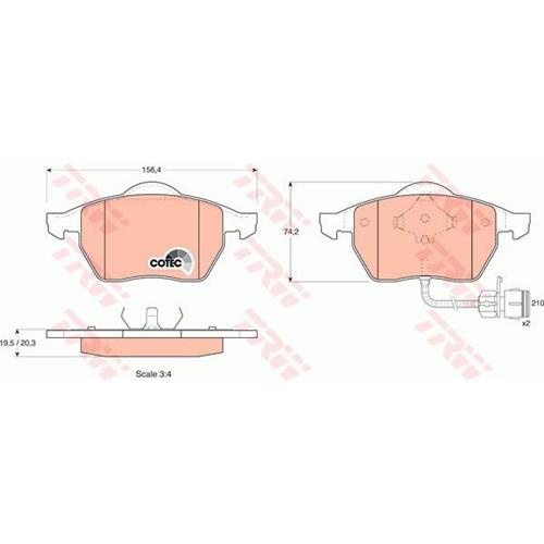 Гальмівні колодки GDB1049 - зображення 2