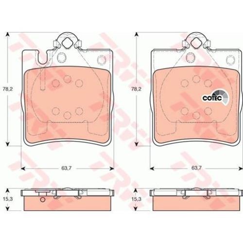 Гальмівні колодки GDB1421 - зображення 2