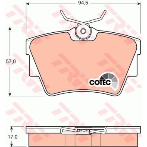 Гальмівні колодки GDB1479 - зображення 2